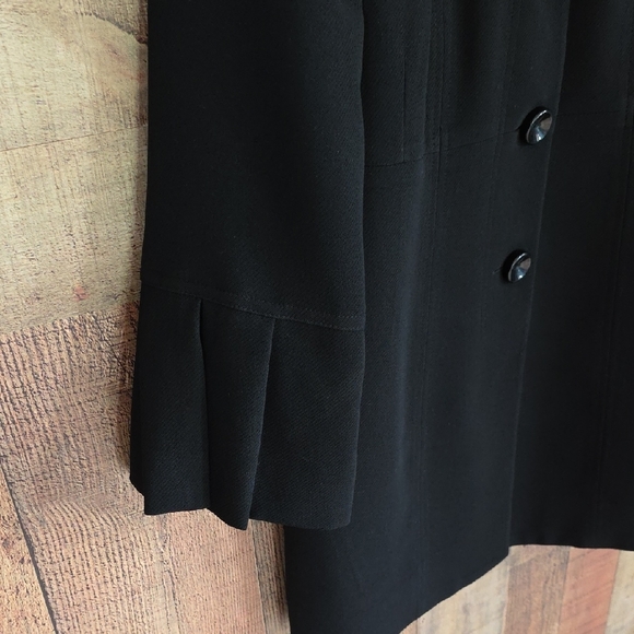 Le Suit Black Pea Coat EUC - Picture 6 of 14